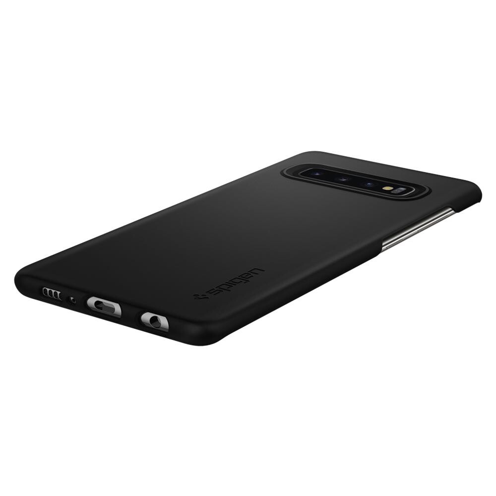 Husa Cover Spigen Thin Fit pentru Samsung Galaxy S10 Black thumb