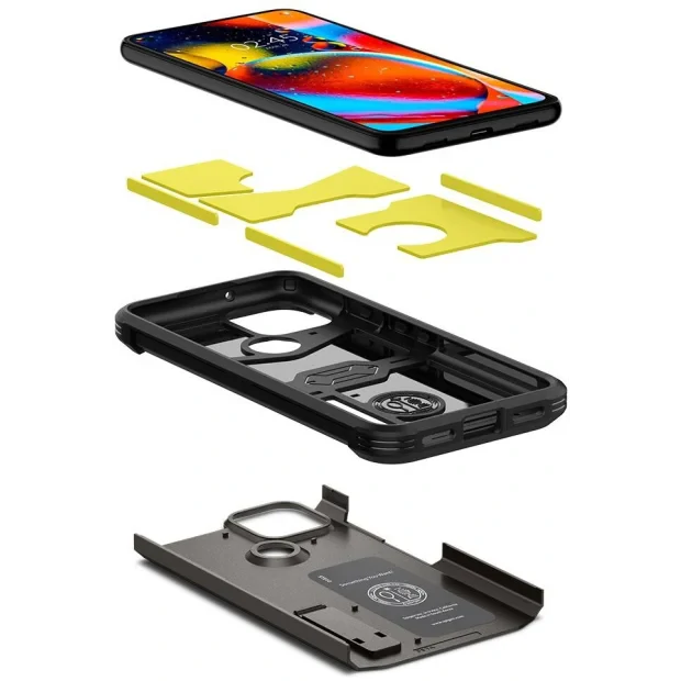 Husa Cover Spigen Tough Armor pentru Google Pixel 5 Metal Slate Grey