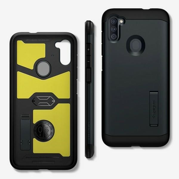 Husa Cover Spigen Tough Armor pentru Samsung Galaxy M11 Black thumb