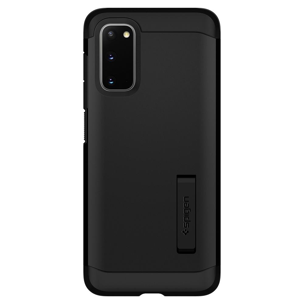 Husa Cover Spigen Tough Armor pentru Samsung Galaxy S20 Metal Slate Black thumb