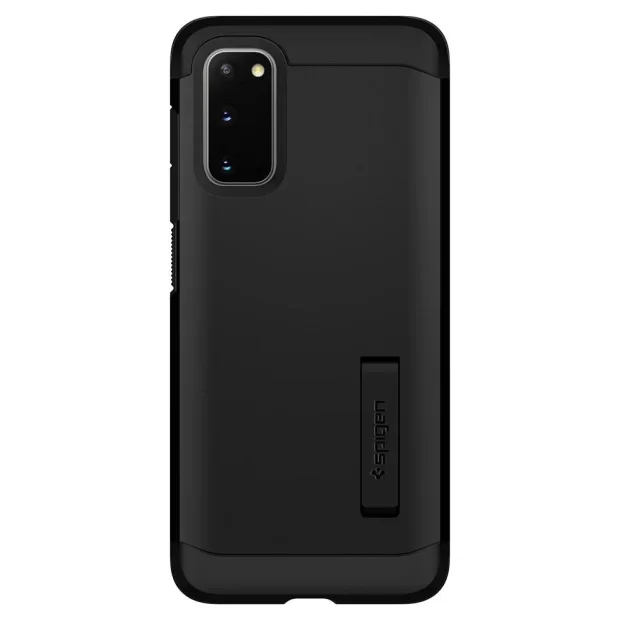 Husa Cover Spigen Tough Armor pentru Samsung Galaxy S20 Metal Slate Black