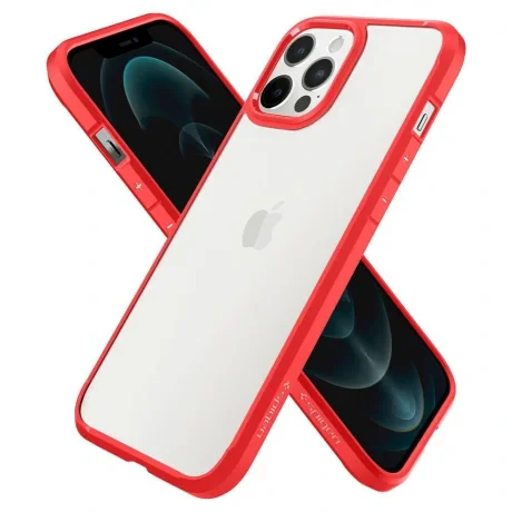 Husa Cover Spigen Ultra Hybrid pentru iPhone 12 Pro Max Matte Red