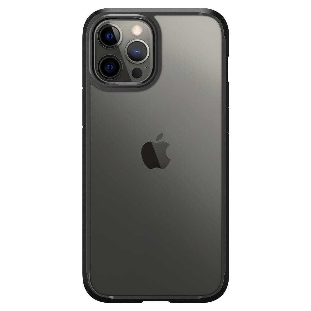 Husa Cover Spigen Ultra Hybrid pentru iPhone 12/12 Pro Matte Black thumb