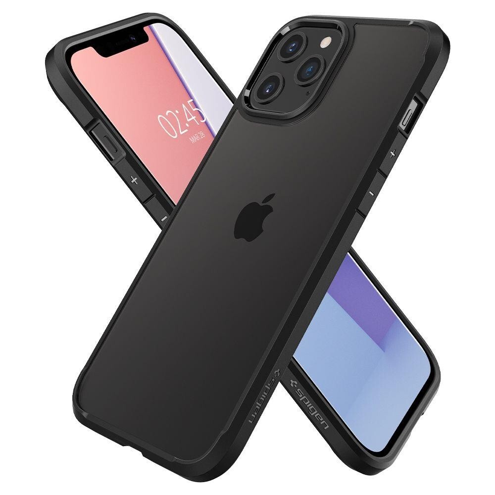 Husa Cover Spigen Ultra Hybrid pentru iPhone 12/12 Pro Matte Black thumb