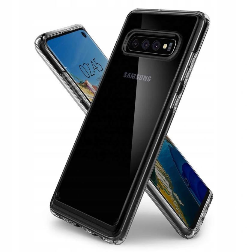 Husa Cover Spigen Ultra Hybrid pentru Samsung Galaxy S10 Crystal Clear thumb