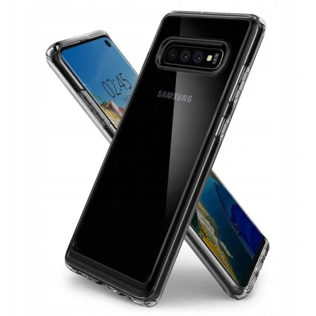 Husa Cover Spigen Ultra Hybrid pentru Samsung Galaxy S10 Crystal Clear