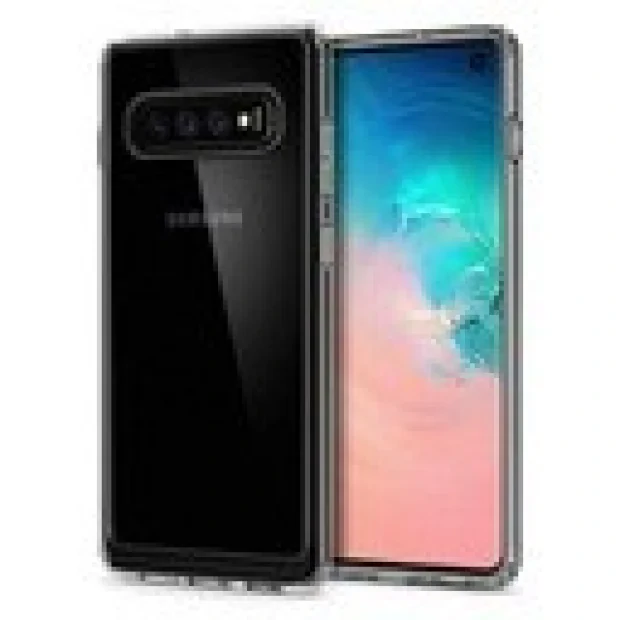 Husa Cover Spigen Ultra Hybrid pentru Samsung Galaxy S10 Crystal Clear