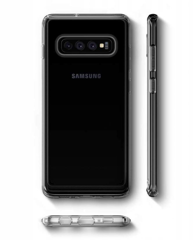 Husa Cover Spigen Ultra Hybrid pentru Samsung Galaxy S10 Crystal Clear thumb