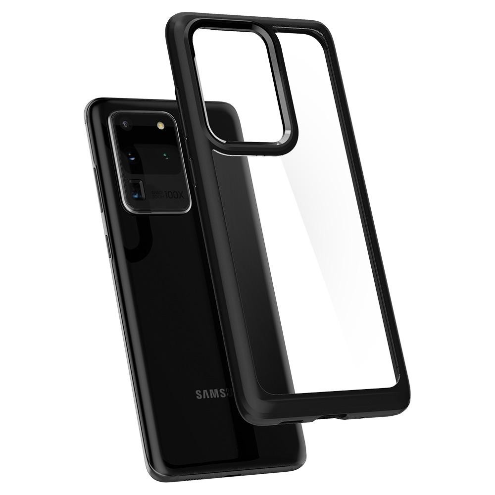 Husa Cover Spigen Ultra Hybrid pentru Samsung Galaxy S20 Ultra Crystal Matte Black thumb