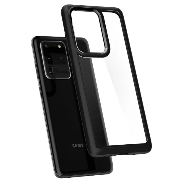 Husa Cover Spigen Ultra Hybrid pentru Samsung Galaxy S20 Ultra Crystal Matte Black