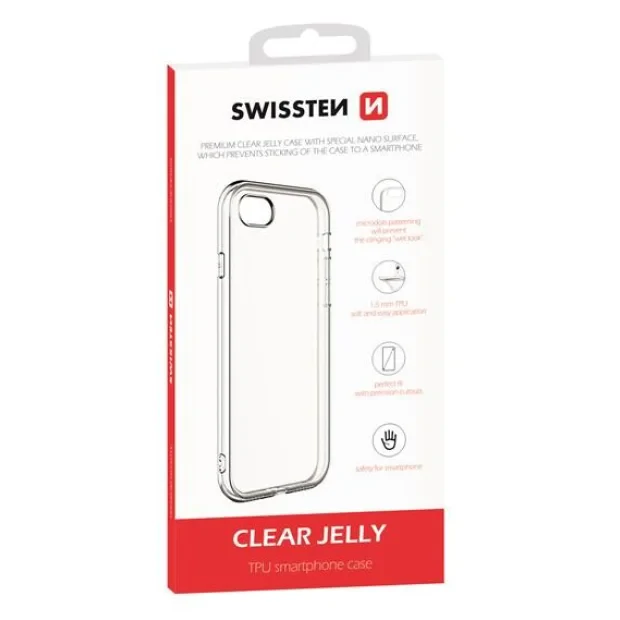 Husa Cover Swissten Silicon Jelly pentru Huawei Nova 5T Transparent