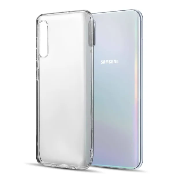 Husa Cover Swissten Silicon Jelly pentru Samsung Galaxy A50 Transparent