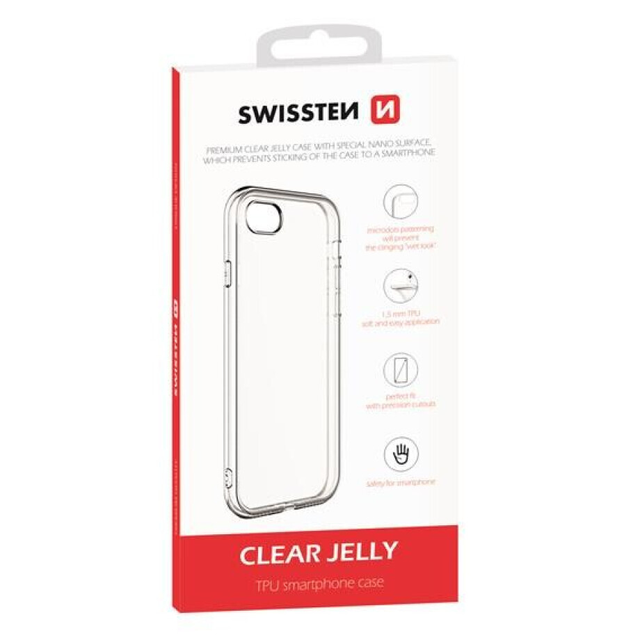 Husa Cover Swissten Silicon Soft Joy pentru iPhone 7/8/SE 2 Negru thumb