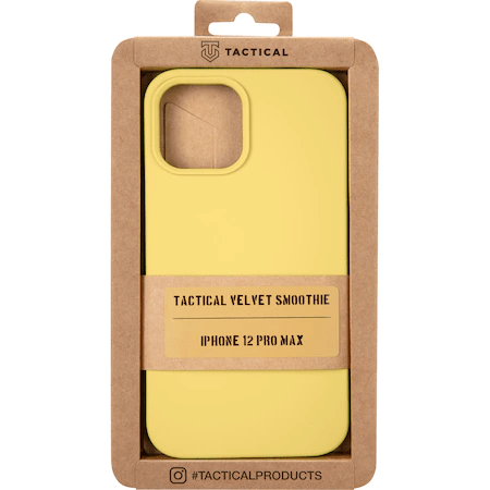 Husa Cover Tactical Velvet Smoothie pentru iPhone 12 Pro Max Banana thumb