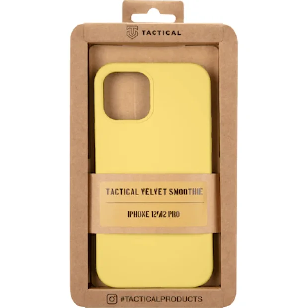 Husa Cover Tactical Velvet Smoothie pentru iPhone 12/12 Pro Banana