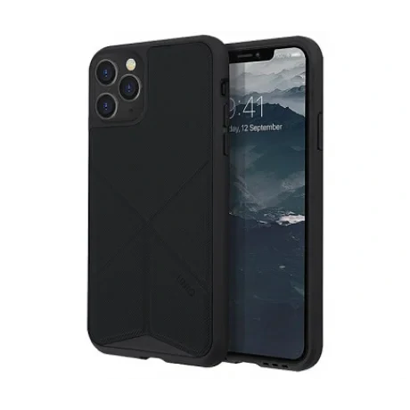 Husa Cover TPU-Textil Uniq Rigor pentru iPhone 11 Pro Max UNIQ-IP6.5HYB(2019)-TRSFBLK Negru