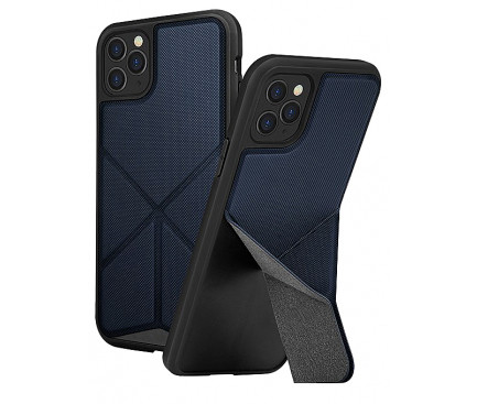 Husa Cover TPU-Textil Uniq Rigor pentru iPhone 11 Pro Max UNIQ-IP6.5HYB(2019)-TRSFBLU Albastru thumb