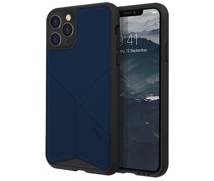 Husa Cover TPU-Textil Uniq Rigor pentru iPhone 11 Pro Max UNIQ-IP6.5HYB(2019)-TRSFBLU Albastru thumb