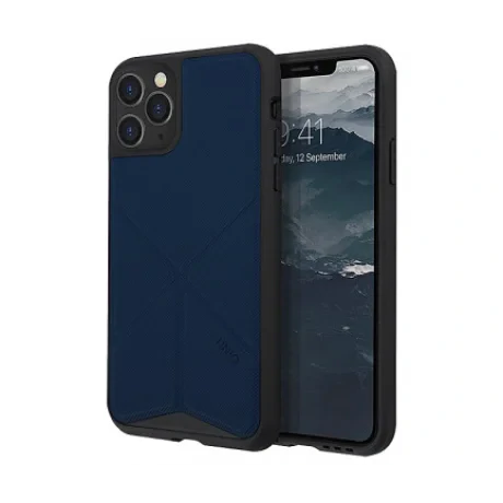 Husa Cover TPU-Textil Uniq Rigor pentru iPhone 11 Pro Max UNIQ-IP6.5HYB(2019)-TRSFBLU Albastru
