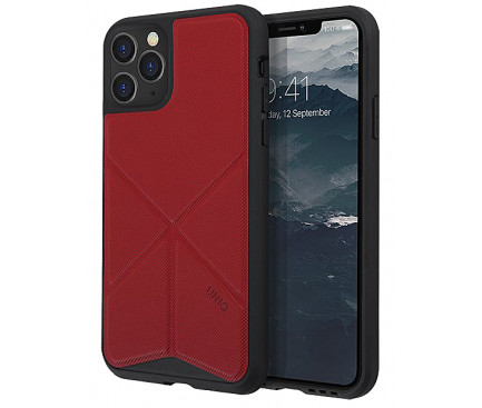 Husa Cover TPU-Textil Uniq Rigor pentru iPhone 11 Pro Max UNIQ-IP6.5HYB(2019)-TRSFRED Rosu thumb