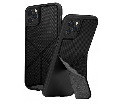 Husa Cover TPU-Textil Uniq Rigor pentru iPhone 11 Pro UNIQ-IP5.8HYB(2019)-TRSFBLK Negru thumb