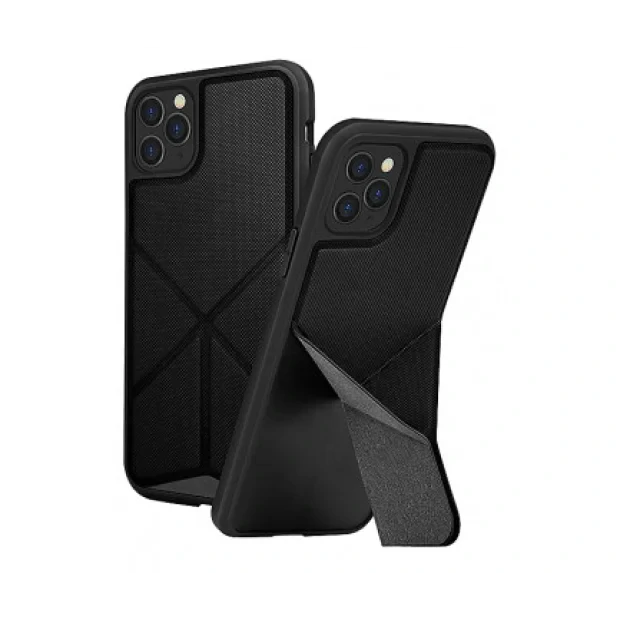 Husa Cover TPU-Textil Uniq Rigor pentru iPhone 11 Pro UNIQ-IP5.8HYB(2019)-TRSFBLK Negru