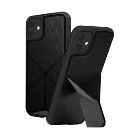 Husa Cover TPU-Textil Uniq Rigor pentru iPhone 11 UNIQ-IP6.1HYB(2019)-TRSFBLK Negru