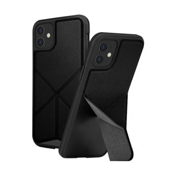 Husa Cover TPU-Textil Uniq Rigor pentru iPhone 11 UNIQ-IP6.1HYB(2019)-TRSFBLK Negru