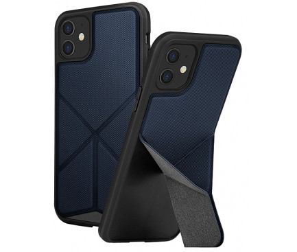 Husa Cover TPU-Textil Uniq Rigor pentru iPhone 11 UNIQ-IP6.1HYB(2019)-TRSFBLU Albastru thumb