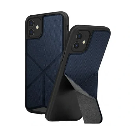 Husa Cover TPU-Textil Uniq Rigor pentru iPhone 11 UNIQ-IP6.1HYB(2019)-TRSFBLU Albastru