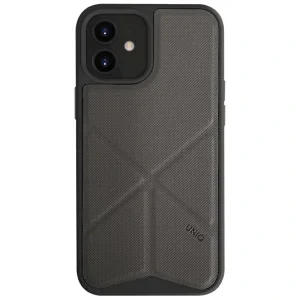 Husa Cover TPU-Textil Uniq Rigor pentru iPhone 12 Mini  Gri