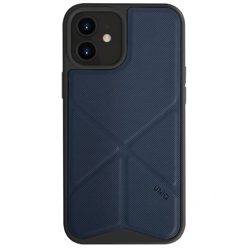 Husa Cover TPU-Textil Uniq Rigor pentru iPhone 12 Mini Albastru thumb