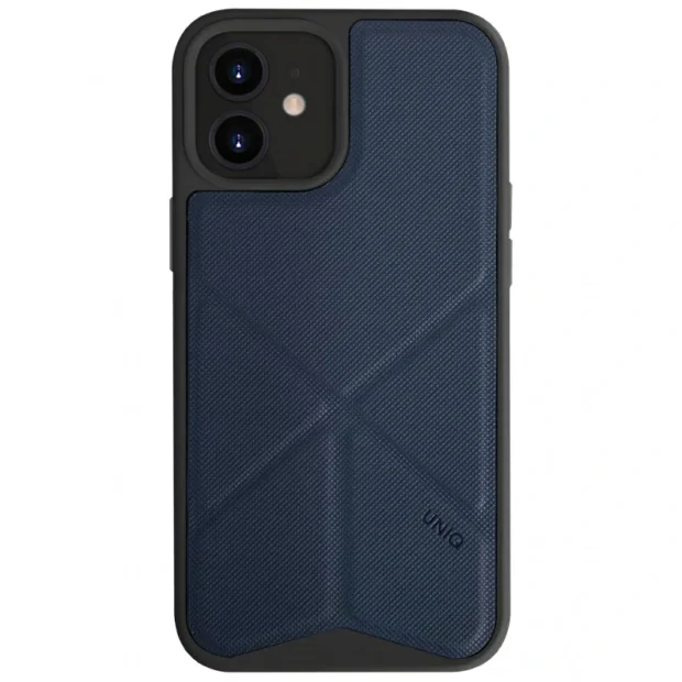 Husa Cover TPU-Textil Uniq Rigor pentru iPhone 12 Mini Albastru