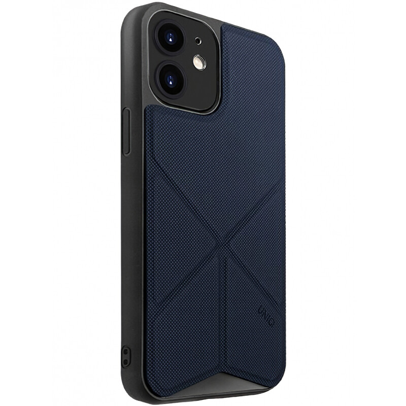 Husa Cover TPU-Textil Uniq Rigor pentru iPhone 12 Mini Albastru thumb