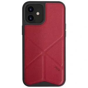 Husa Cover TPU-Textil Uniq Rigor pentru iPhone 12 Mini Rosu