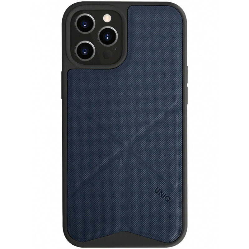 Husa Cover TPU-Textil Uniq Rigor pentru iPhone 12 Pro Max  Albastru thumb