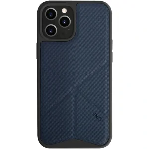 Husa Cover TPU-Textil Uniq Rigor pentru iPhone 12 Pro Max  Albastru