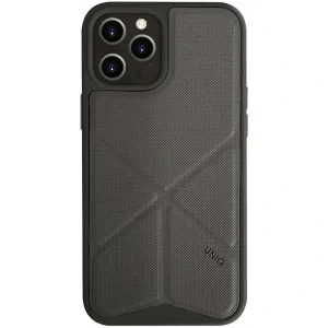 Husa Cover TPU-Textil Uniq Rigor pentru iPhone 12/12 Pro Gri