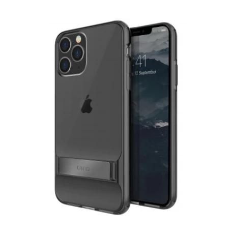 Husa Cover TPU Uniq Cabrio cu Suport Reglabil pentru iPhone 11 Pro Gri