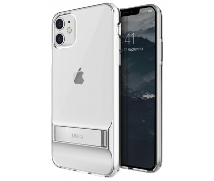 Husa Cover TPU Uniq Cabrio cu Suport Reglabil pentru iPhone 11 Transparent thumb