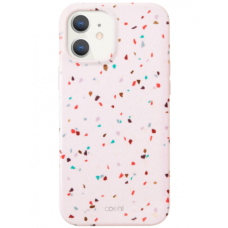 Husa Cover TPU Uniq Coehl Terrazzo pentru iPhone 12 Mini Roz thumb