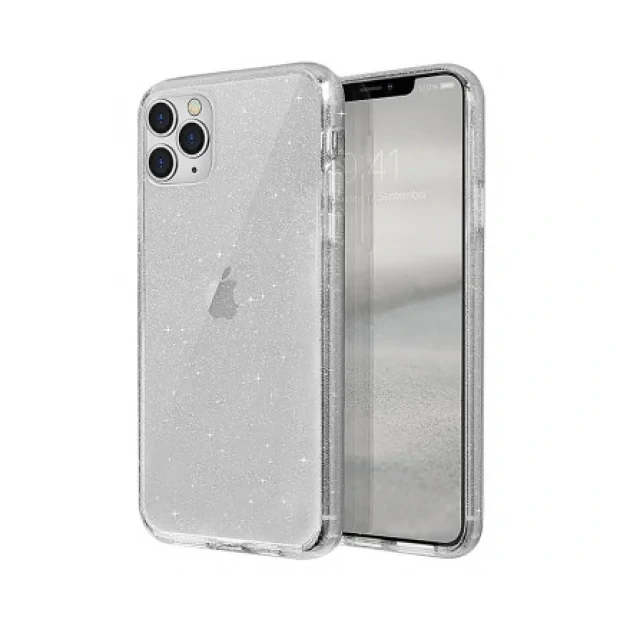 Husa Cover TPU Uniq Lifepro Tinsel pentru iPhone 11 Pro Max Transparent
