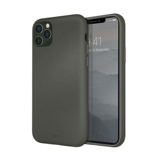 Husa Cover TPU Uniq Lino pentru iPhone 11 Pro UNIQ-IP5.8HYB(2019)-LINOHGRY Gri