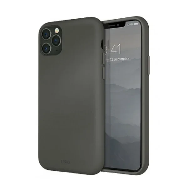 Husa Cover TPU Uniq Lino pentru iPhone 11 Pro UNIQ-IP5.8HYB(2019)-LINOHGRY Gri