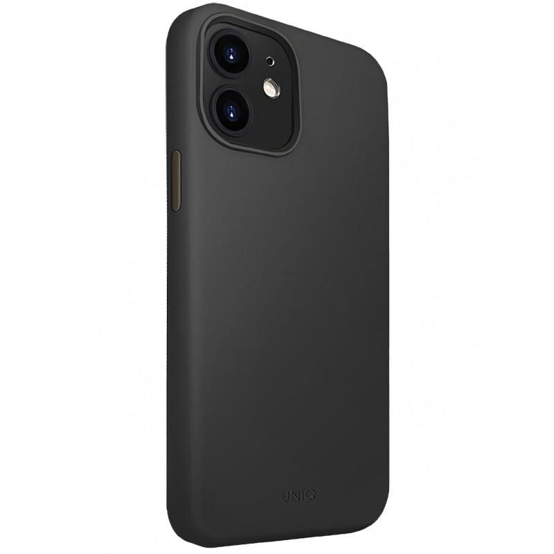 Husa Cover TPU Uniq Lino pentru iPhone 12 Mini Negru thumb