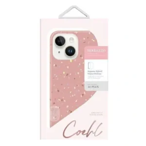 Husa Cover UNIQ Coehl Terrazzo pentru iPhone 14 Plus coral Roz