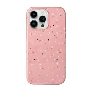Husa Cover UNIQ Coehl Terrazzo pentru iPhone 14 Pro coral Roz