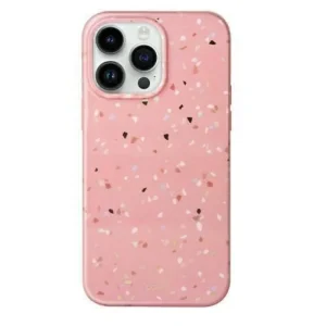 Husa Cover UNIQ Coehl Terrazzo pentru iPhone 14 Pro Max coral Roz
