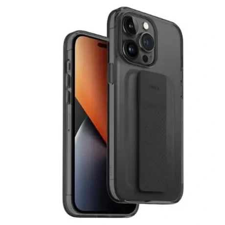 Husa Cover UNIQ Heldro Mount pentru iPhone 14 Pro Max vapour Fumuriu