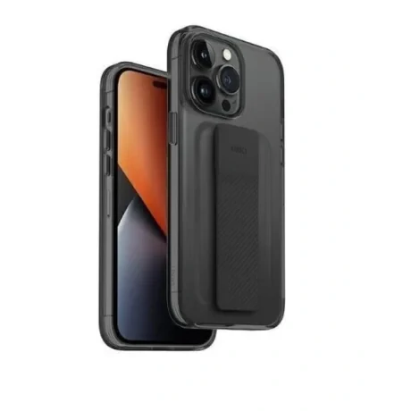 Husa Cover UNIQ Heldro Mount pentru iPhone 14 Pro vapour Fumuriu